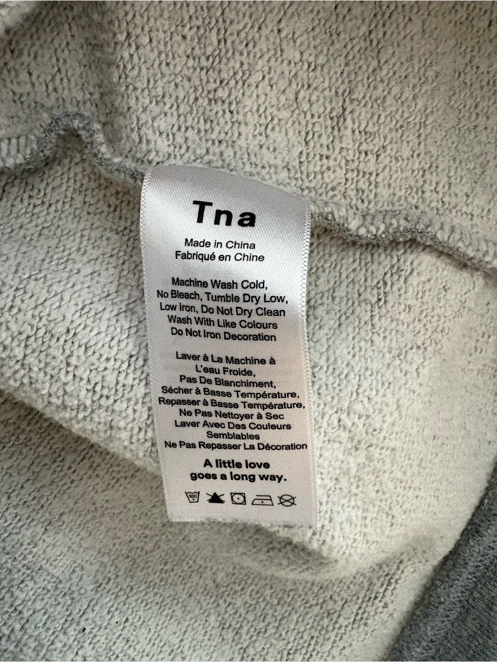 Aritzia TNA Gray Relaxed Crewneck Sweatshirt size S - Picture 5 of 8